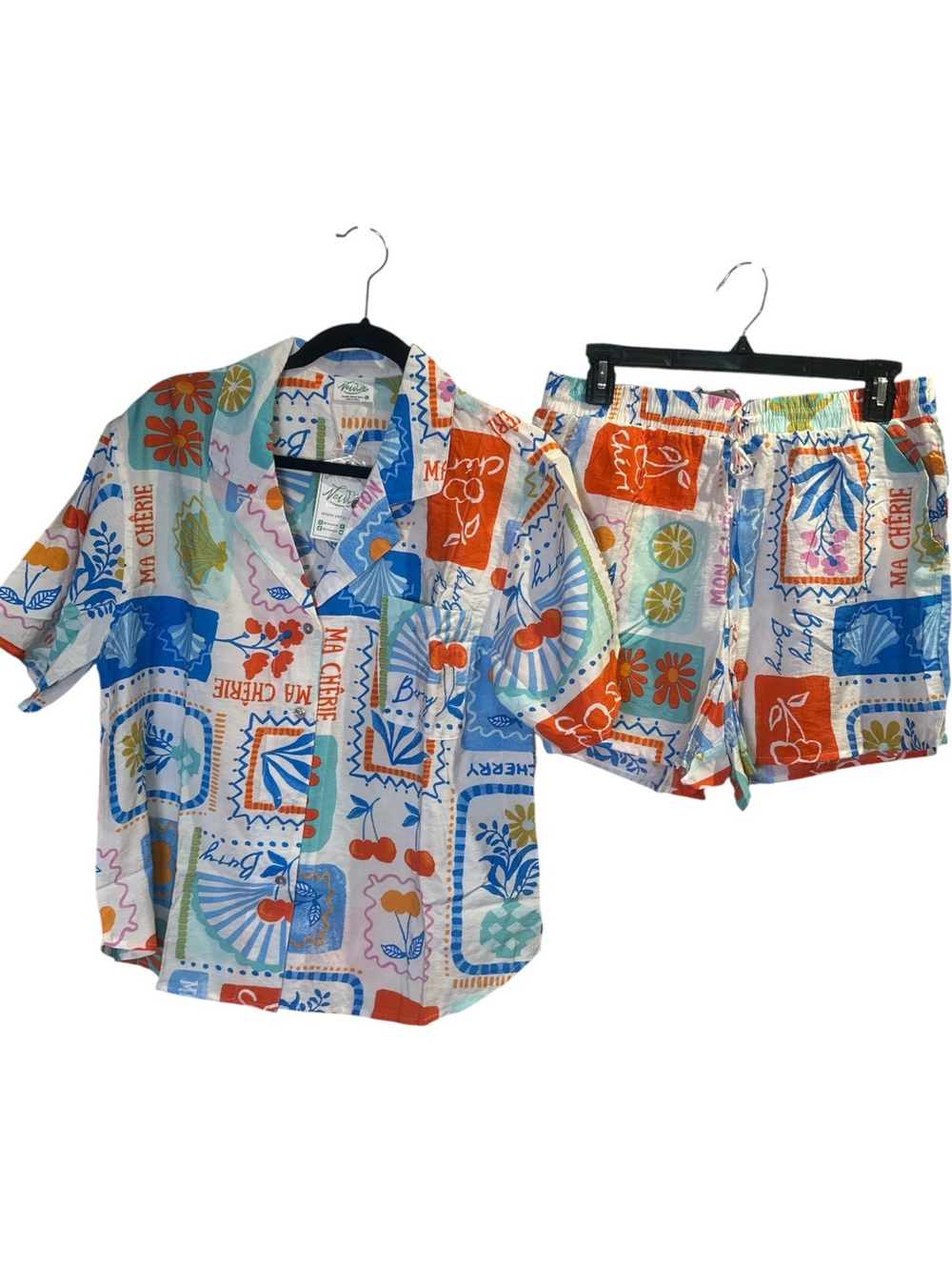Colorful Printed Two Piece Short Set NWT - Picture 7 of 10